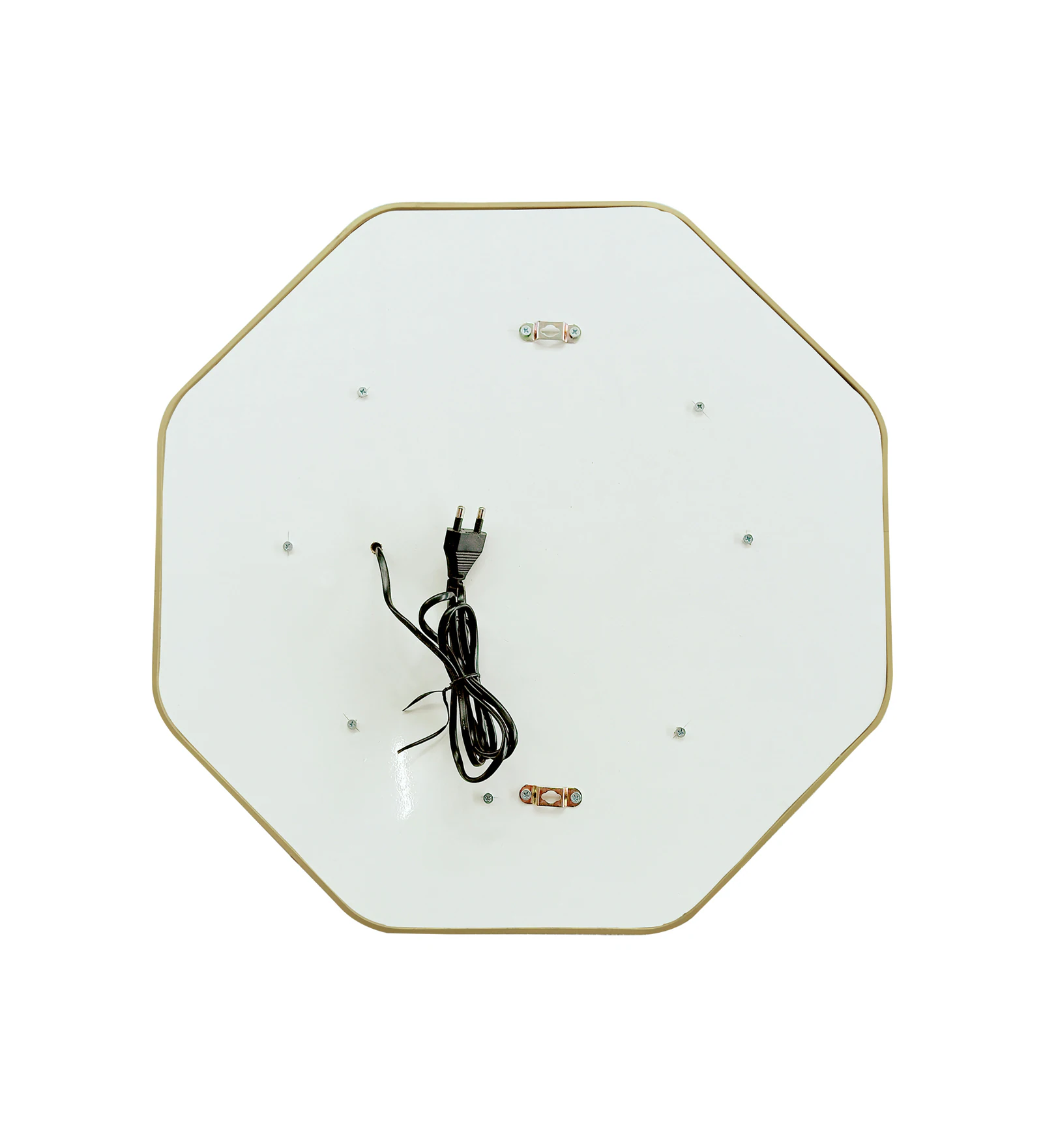 Matte Gold Aluminium Led Octagon Decorative Wall Mirror - Image 3