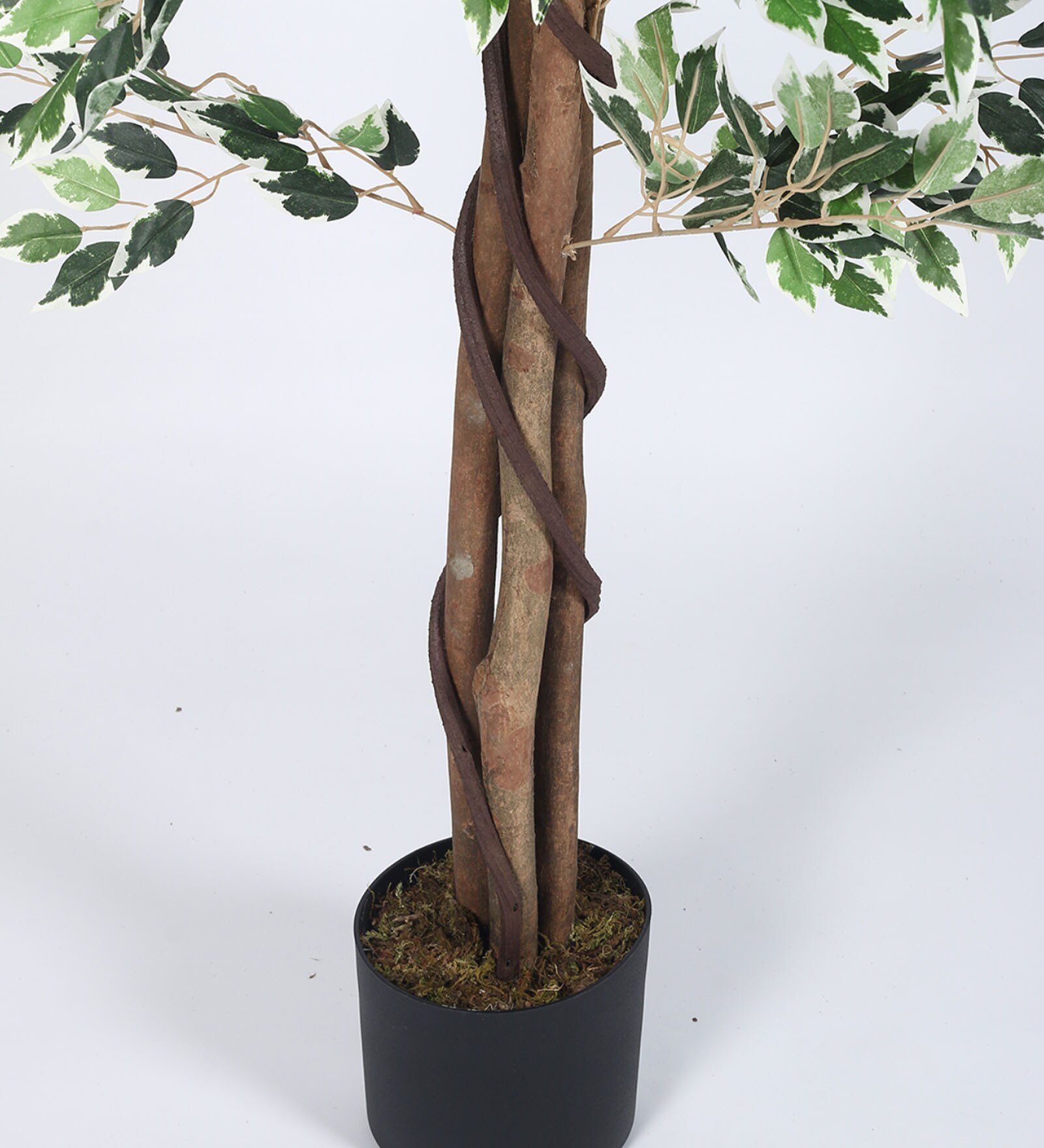 Arick Decor 63 Inch Artificial Ficus Plants With Black Pot - Image 2