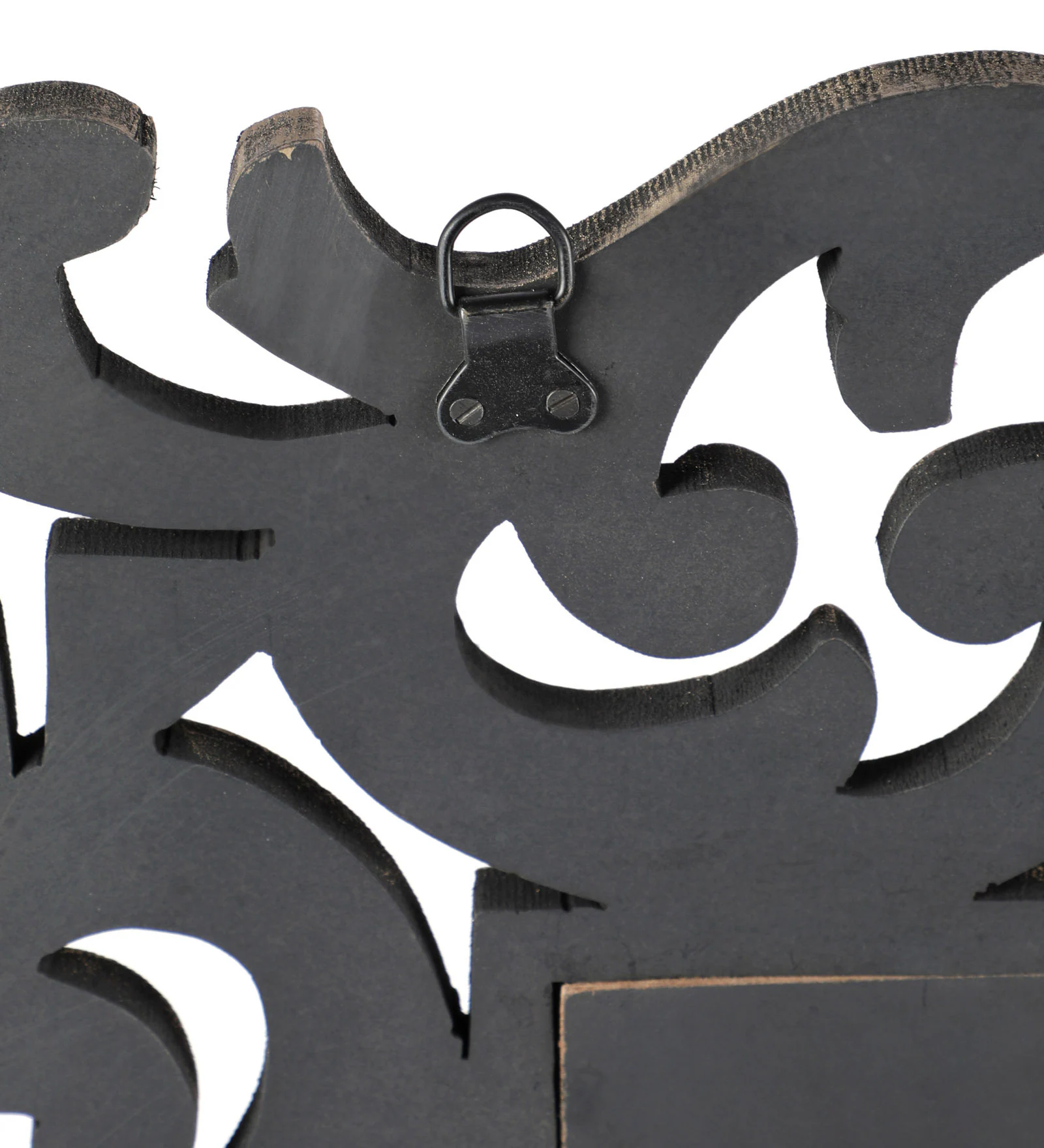 Mango Wood Square Wall Mirror In Gold Colour - Image 2