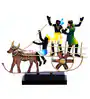 Handpainted Ox Cart Metallic Showpiece - Image 4