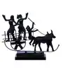 Handpainted Ox Cart Metallic Showpiece - Image 2