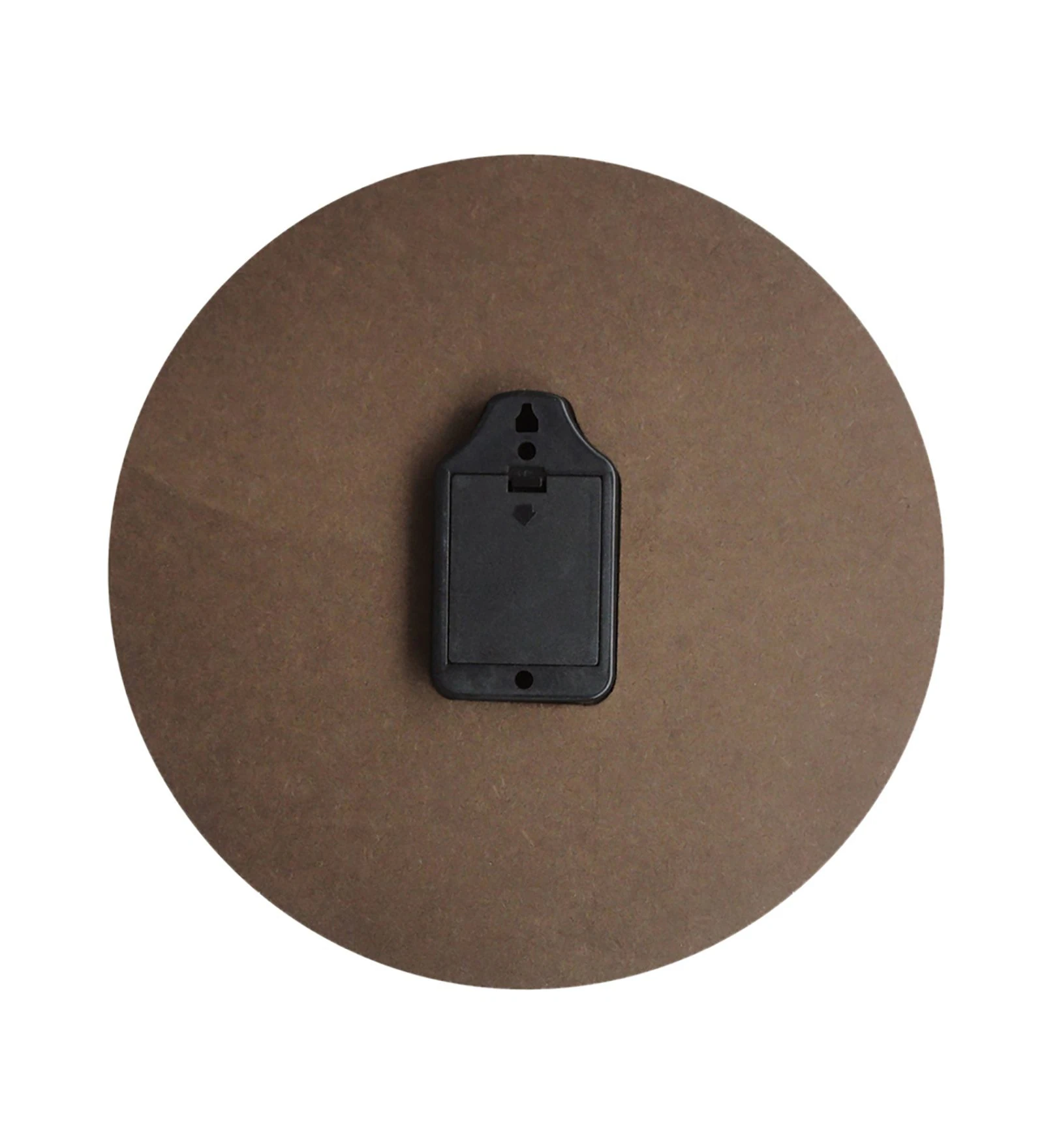 Wooden Roman Number Wall Clock In Brown - Image 2